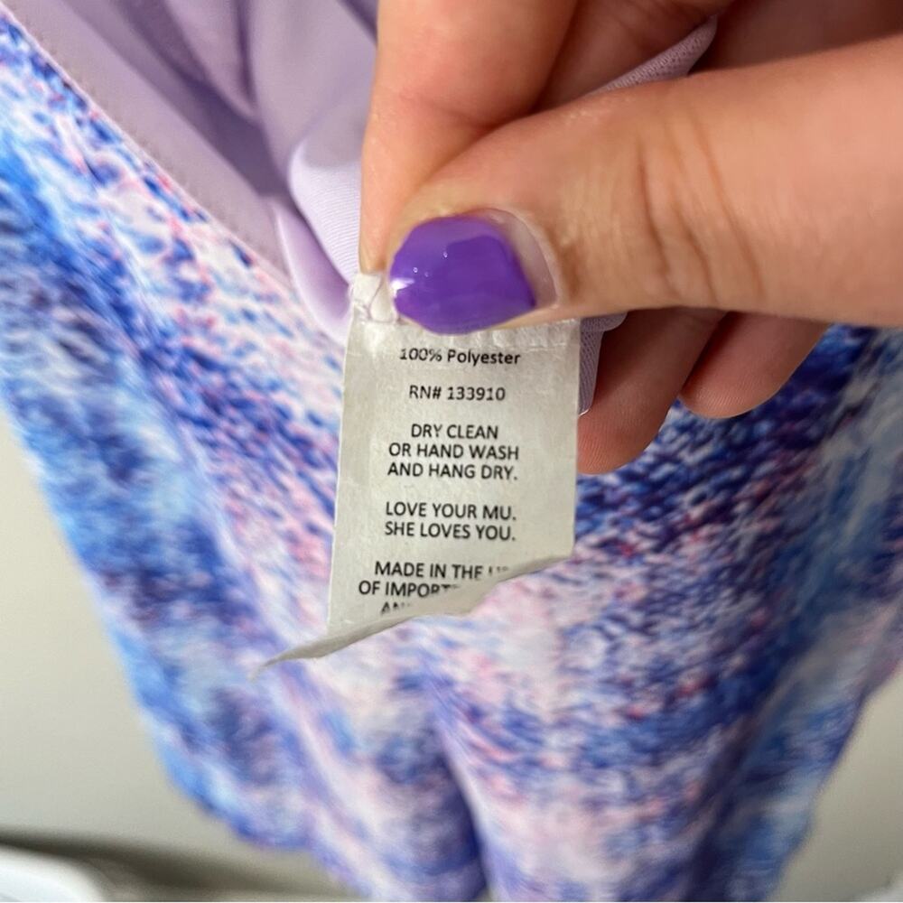Show Me Your Mumu Anthropologie Blue Purple Romper Boho Summer Women's Medium - Picture 7 of 7